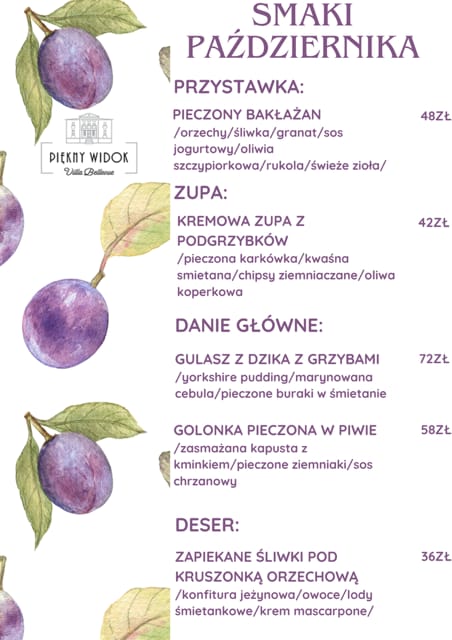 Menu Październik 2025 restauracja elbląg menu sierpień 2025